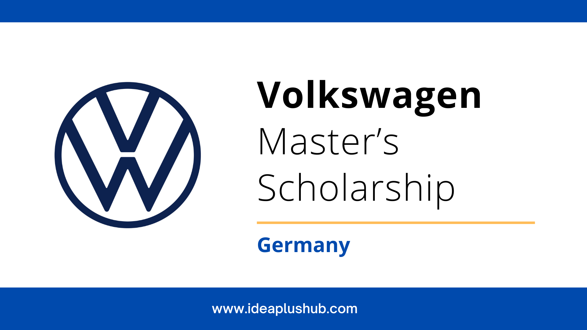 You are currently viewing Volkswagen Master’s Scholarship